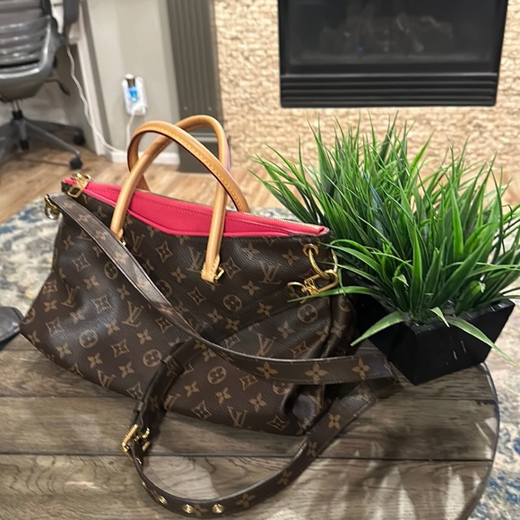 Louis Vuitton Handbags - FINAL MARK DOWN! LV Monogram Pallas MM Aurore  Handbag  Fuchsia Interior